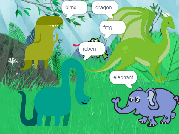 dinosaurus di hutan